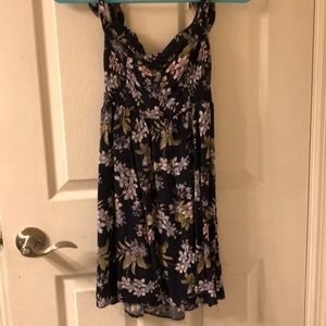 off the shoulder floral american eagle dress